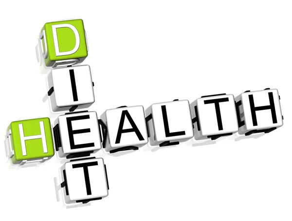 Gesundheit Ernährung Kreuzworträtsel — Stockfoto
