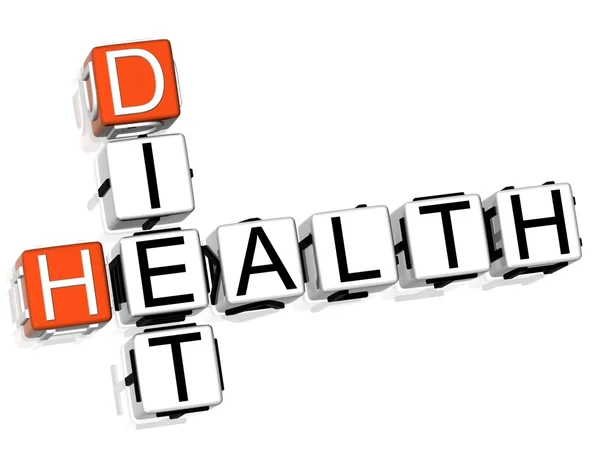 Health Diet Crossword — Stock Photo, Image