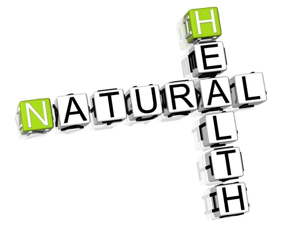 Kreuzworträtsel zur natürlichen Gesundheit — Stockfoto