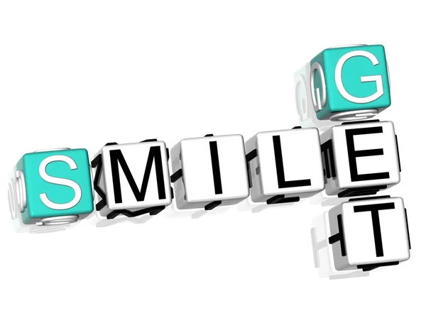Bekommen Lächeln Kreuzworträtsel — Stockfoto
