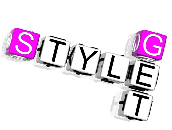 Get Style Crucigrama Sobre Fondo Blanco — Foto de Stock
