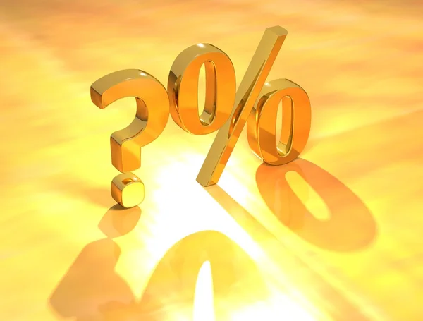 Percent % — Stock Photo, Image