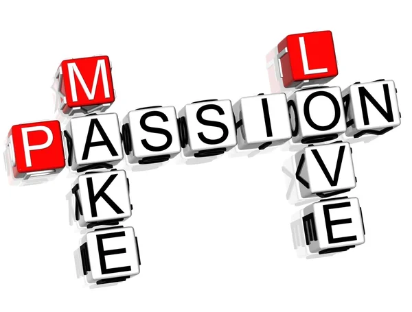 Passion Crossword — Stock Photo, Image