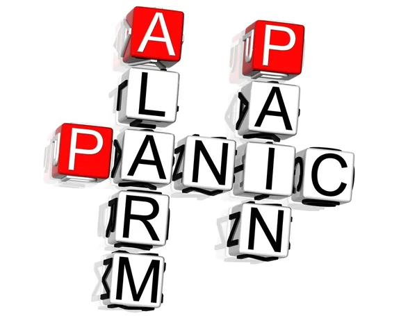 Palavra cruzada de pânico — Fotografia de Stock