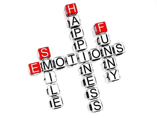 Emotions Crossword — Stock Photo, Image