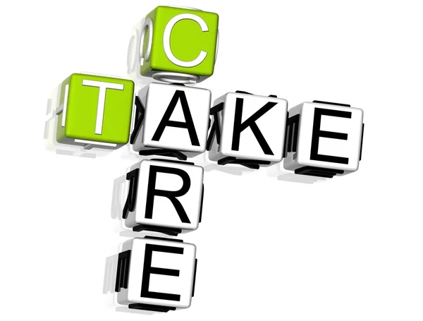 Take Care Crossword — Stock Photo, Image