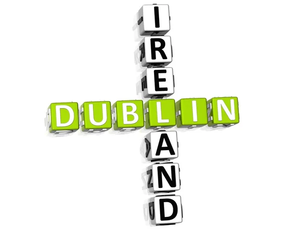 Dublin Irlanda Palavra cruzada — Fotografia de Stock