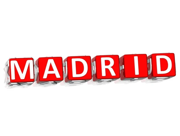 Madridblock-Text — Stockfoto