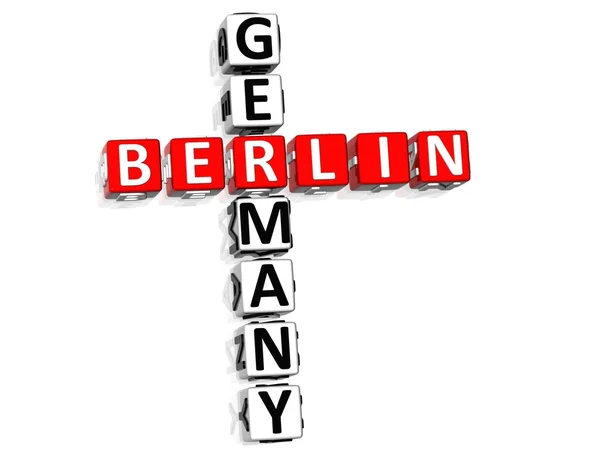 Berlin Németország keresztrejtvény — Stock Fotó