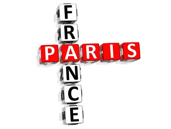 Paris Frankrike korsord — Stockfoto