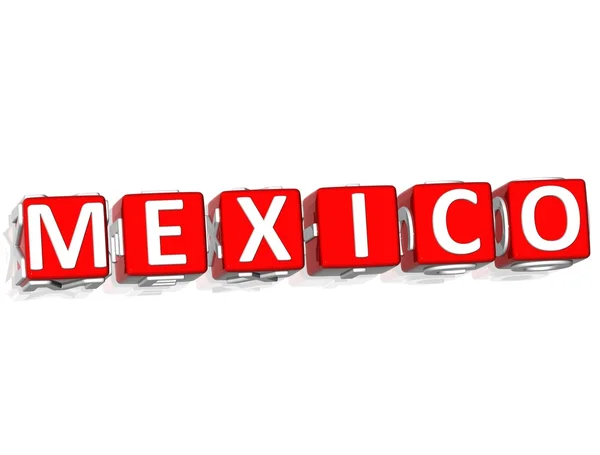 stock image Mexico block text