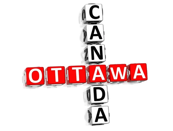 Ottawa canada kruiswoordraadsel — Stockfoto