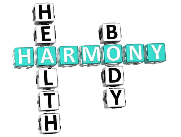 Crucigrama corporal Harmony Health — Foto de Stock
