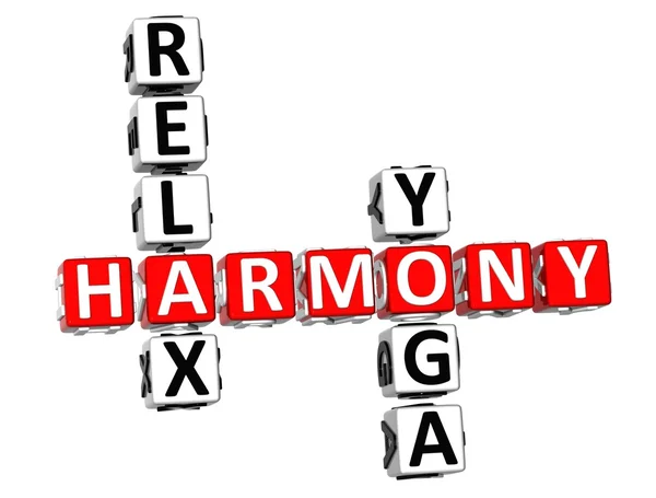 Crucigrama de yoga Harmony Relax —  Fotos de Stock