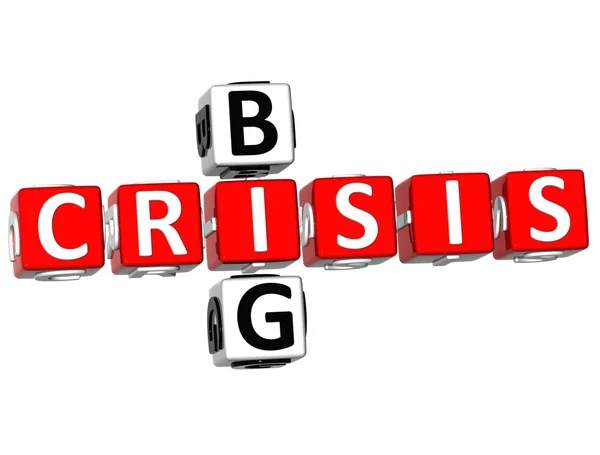 Big Crisis Crossword — Stock Photo, Image