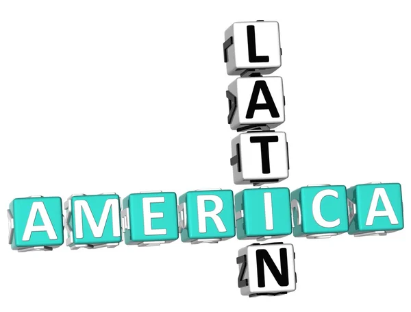 Lateinamerika Kreuzworträtsel — Stockfoto