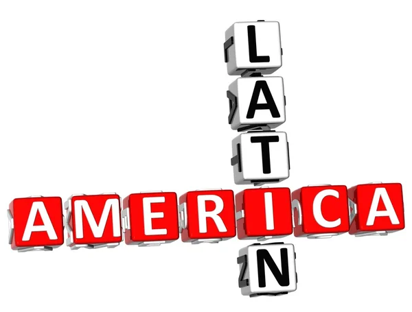 América Latina Palavra cruzada — Fotografia de Stock