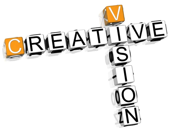 Creative Vision Crossword — Stock Photo, Image