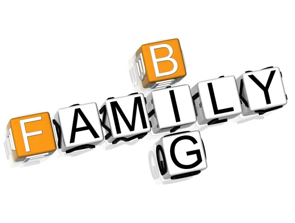 Big Family Crossword — Stock Photo, Image
