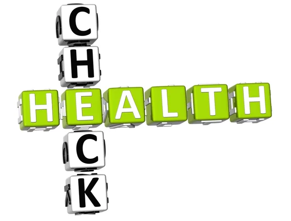 Check Health Crossword — Stock Photo, Image
