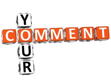 Your Comment Crossword clipart