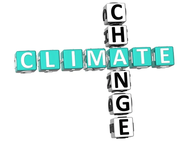 Cruciverba sul cambiamento climatico — Foto Stock