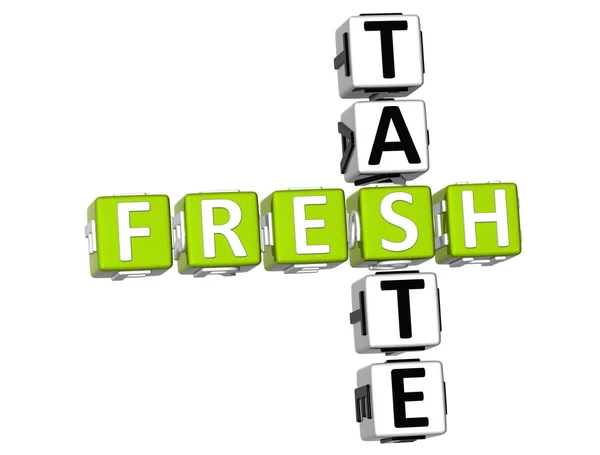 Fresh Taste Crossword — Stock Photo, Image