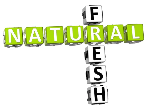 Natural Fresh Crossword — Stock Photo, Image