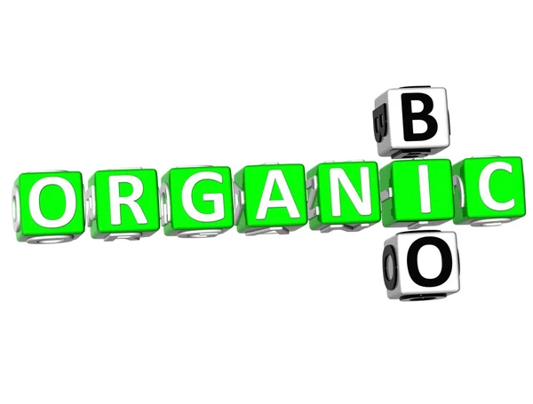 Bio palavra cruzada orgânica — Fotografia de Stock