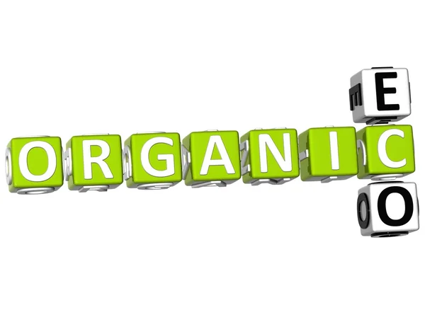Eco Organic Crossword — Stock Photo, Image