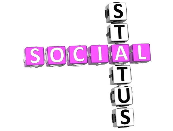 社会的地位のクロスワード — ストック写真