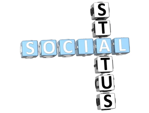 Kreuzworträtsel zum sozialen Status — Stockfoto