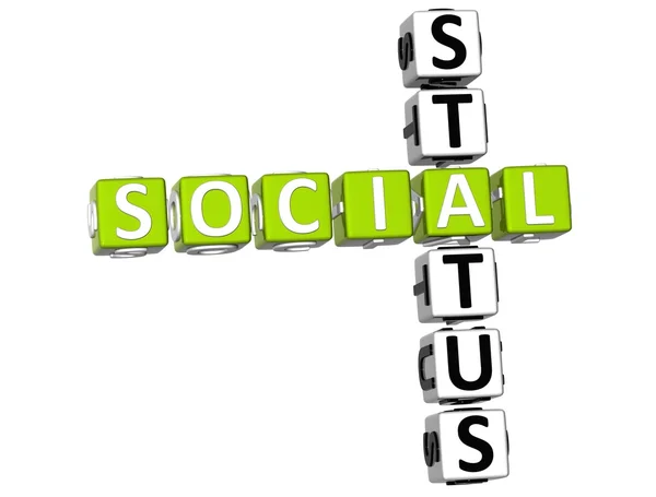 Sociální status křížovky — Stock fotografie