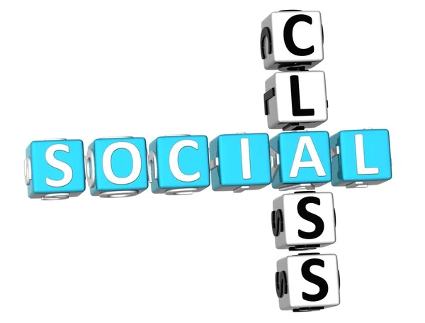 Social Class Crossword — Stock Photo, Image