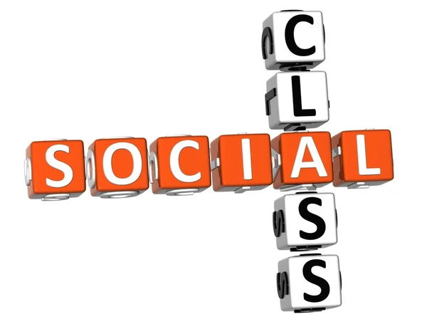 Social Class Crossword — Stock Photo, Image