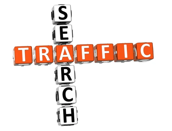 Crucigrama de búsqueda de tráfico — Foto de Stock
