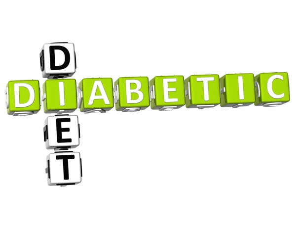 Diabetic Diet Crossword — Stock Photo, Image