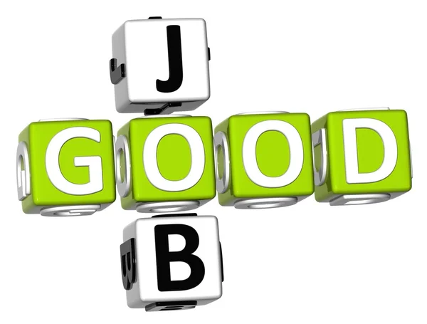 Good Job Crossword — Stock Photo, Image