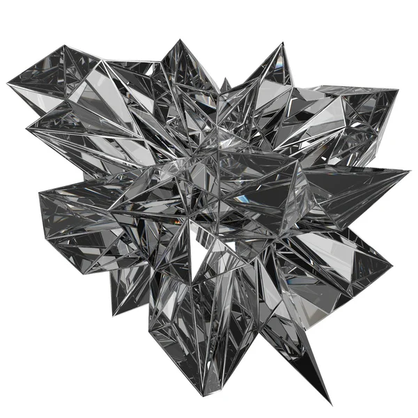 Isoliert schöner Kristall — Stockfoto