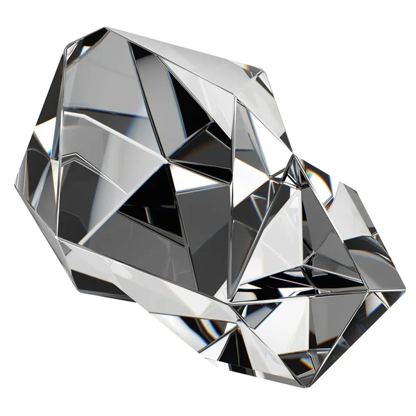 Isolerade vacker kristall — Stockfoto