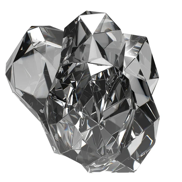 Geïsoleerde prachtige kristallen — Stockfoto