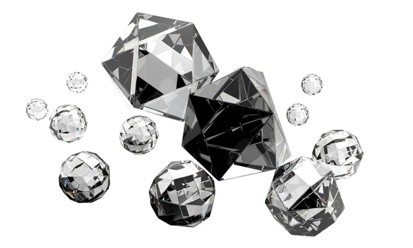 孤立した美しいダイヤモンド — ストック写真