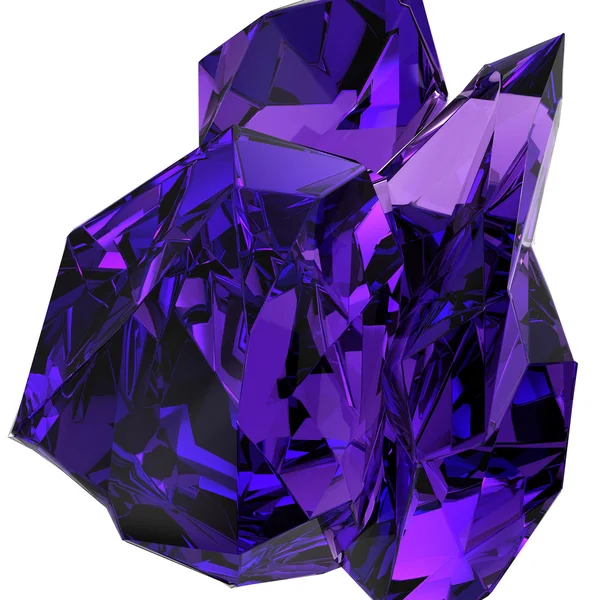 Isolated beautiful crystal — Stock Photo, Image