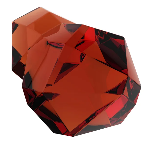 Изолированный красивый кристалл — стоковое фото