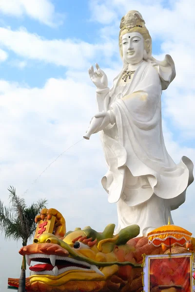 Chinese angel on dragon — Stock Photo, Image