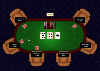 Poker Online Flop clipart