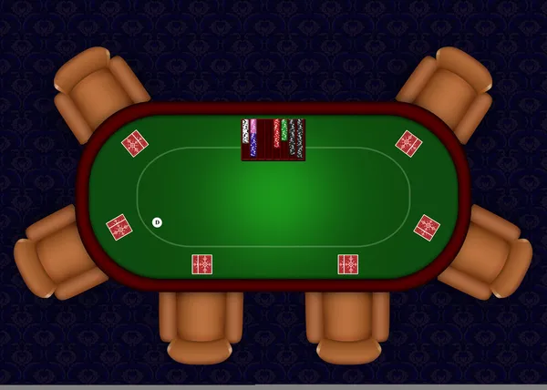Онлайн покер — стоковое фото