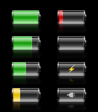 Batteries charges clipart