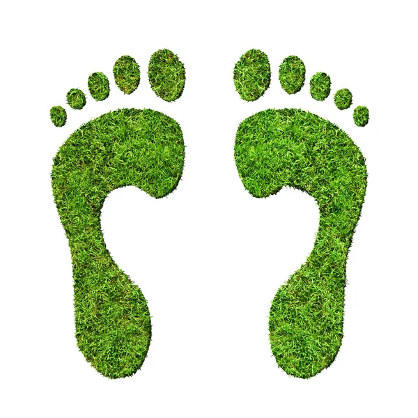 Stock image Green footprints