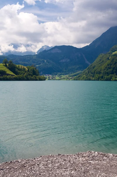 Stock image Mountain lake in Swiss Alps